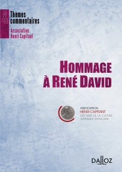 Couverture de l’ouvrage Hommage à René David