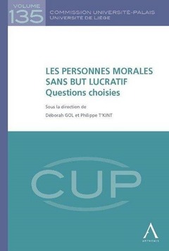 Couverture de l’ouvrage LES PERSONNES MORALES SANS BUT LUCRATIF : QUESTIONS CHOISIES