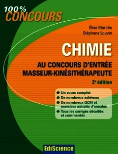 Couverture de l’ouvrage Chimie au concours d'entrée masseur-kinésithérapeute