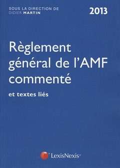 Couverture de l’ouvrage commentaire du reglement general de l amf