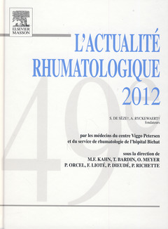 Couverture de l’ouvrage L'actualité rhumatologique 2012