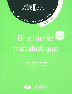 Couverture de l’ouvrage Biochimie métabolique