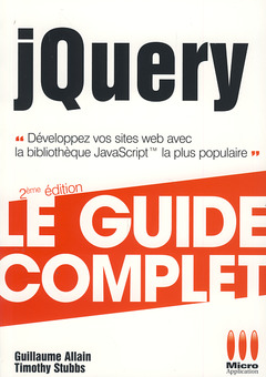 Couverture de l’ouvrage GUIDE COMPLET JQUERY