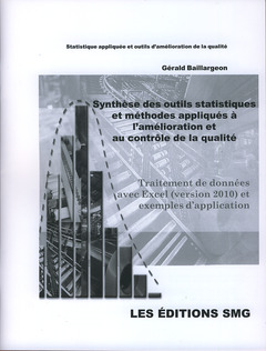 Couverture de l’ouvrage Synthèse des outils et méthodes appliquées à l'amélioration et au contrôle de la qualité 