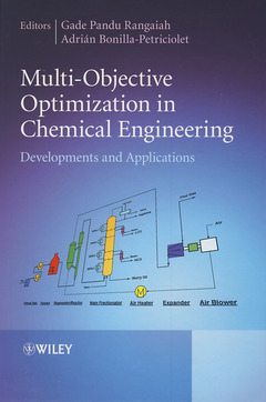 Couverture de l’ouvrage Multi-Objective Optimization in Chemical Engineering