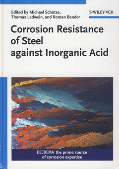 Cover of the book Corrosion Resistance of Steels Against Inorganic Acids