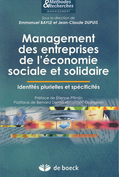 Cover of the book Management des entreprises de l'économie sociale et solidaire