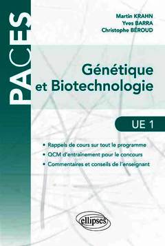 Couverture de l’ouvrage Génétique et Biotechnologie en PACES