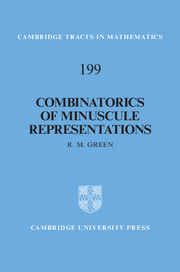 Couverture de l’ouvrage Combinatorics of Minuscule Representations