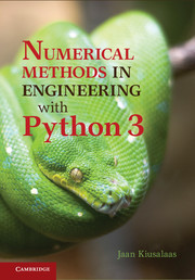 Couverture de l’ouvrage Numerical Methods in Engineering with Python 3