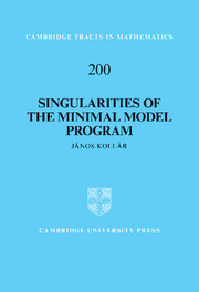 Couverture de l’ouvrage Singularities of the Minimal Model Program