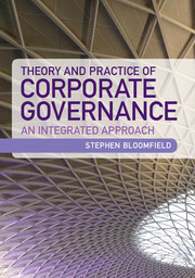 Cover of the book Theory and Practice of Corporate Governance