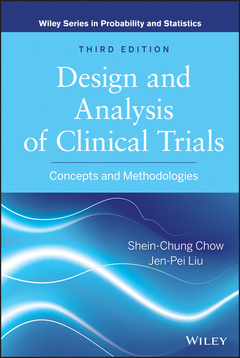 Couverture de l’ouvrage Design and Analysis of Clinical Trials