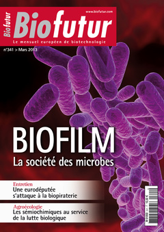 Couverture de l’ouvrage Biofutur N° 341 : Biofilm. La société des microbes (Mars 2013)
