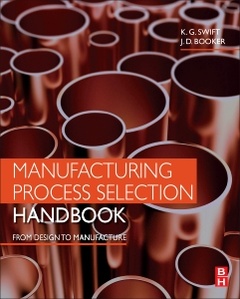 Couverture de l’ouvrage Manufacturing Process Selection Handbook