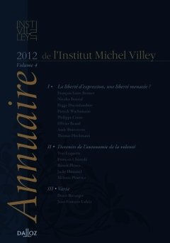 Couverture de l’ouvrage Annuaire de l'Institut Michel Villey 2012 - Volume 4