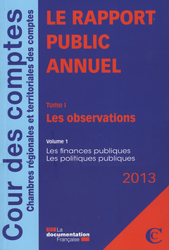 Couverture de l’ouvrage Pack le rapport public annuel de la cour des comptes 2013 5 v