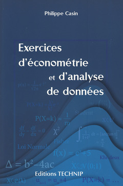 Couverture de l’ouvrage Exercices d'économétrie et d'analyse de données