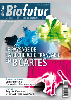 Cover of the book Biofutur N° 342 : Le paysage de la recherche française en 8 cartes (Avril 2013)