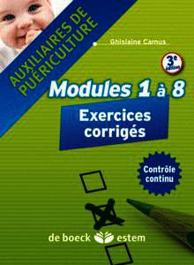 Couverture de l’ouvrage Modules 1 à 8 - Exercices corrigés