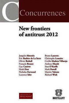 Cover of the book New frontiers of antitrust 2012