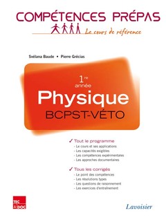 Couverture de l’ouvrage Physique 1re année BCPST-VÉTO