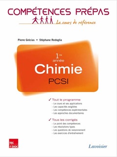 Couverture de l’ouvrage Chimie 1re année PCSI