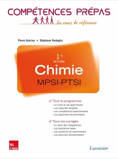 Couverture de l’ouvrage Chimie 1re année MPSI-PTSI