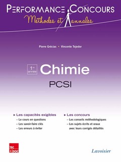 Couverture de l'ouvrage Chimie 1re année PCSI