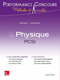 Couverture de l'ouvrage Physique 1re année PCSI