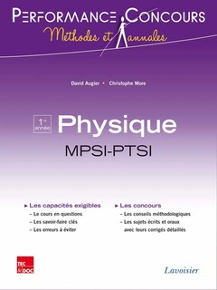 Cover of the book Physique 1re année MPSI-PTSI