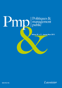 Couverture de l’ouvrage Politiques & management public 