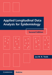 Couverture de l’ouvrage Applied Longitudinal Data Analysis for Epidemiology