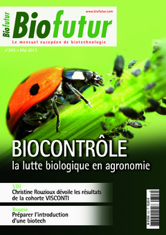 Couverture de l’ouvrage Biofutur N° 343 : Biocontrôle, la lutte biologique en agronomie (Mai 2013)