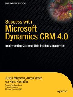 Couverture de l’ouvrage Success with Microsoft Dynamics CRM 4.0