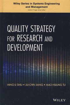 Couverture de l’ouvrage Quality Strategy for Research and Development