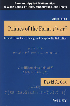 Couverture de l’ouvrage Primes of the Form x2+ny2