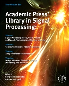 Couverture de l’ouvrage Academic Press Library in Signal Processing