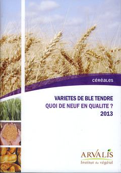 Couverture de l’ouvrage Variétés de blé tendre 2013