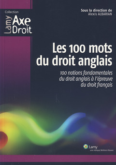 Cover of the book Les 100 mots du droit anglais