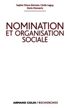 Couverture de l’ouvrage Nomination et organisation sociale