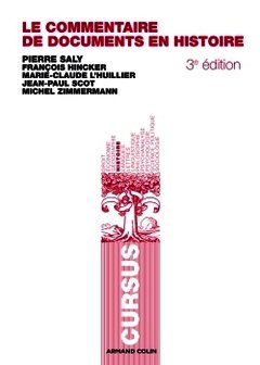 Cover of the book Le commentaire de documents en histoire