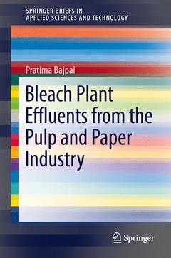 Cover of the book Bleach Plant Effluents from the Pulp and Paper Industry