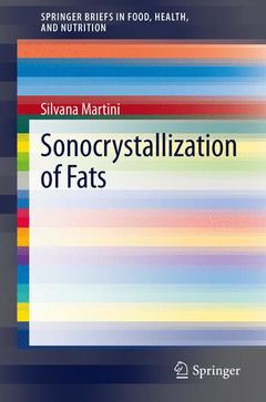 Couverture de l’ouvrage Sonocrystallization of Fats