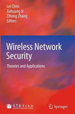 Cover of the book Wireless Network Security. Theories and Applications 
