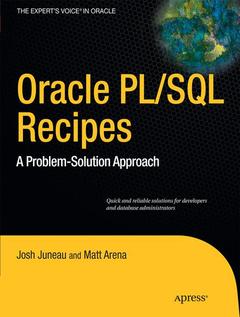 Couverture de l’ouvrage Oracle and PL/SQL Recipes