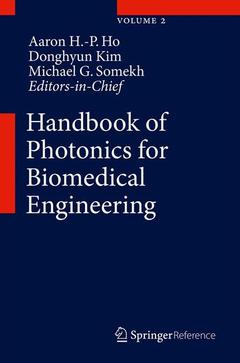 Couverture de l’ouvrage Handbook of Photonics for Biomedical Engineering