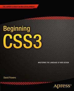 Couverture de l’ouvrage Beginning CSS3