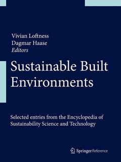 Couverture de l’ouvrage Sustainable Built Environments