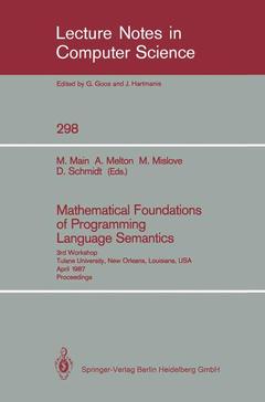 Couverture de l’ouvrage Mathematical Foundations of Programming Language Semantics
